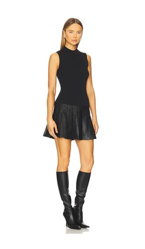 ROBE EN MAILLE AVEC JUPE PLISSÉE EN CUIR en . Taille P. Also en S - MILLY - Modalova