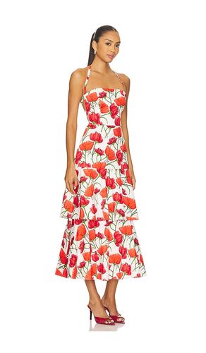ROBE MI-LONGUE RED PEONIA en . Taille 4. Also en 6 - MILLY - Modalova