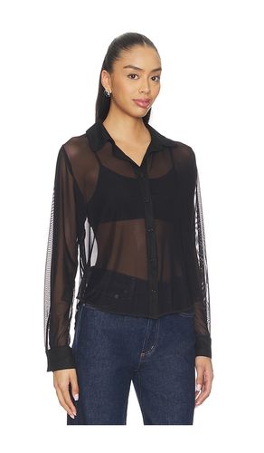 CHEMISE BOUTONNÉE À MANCHES LONGUES EN MESH ALAMEDA en . Taille S. Also en M - Michael Lauren - Modalova