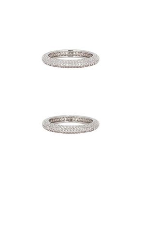 LOT DE BAGUES MICRO PAVE en . Taille 5. Also en - SHASHI - Modalova