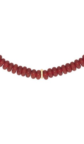 SHASHI COLLIER ROUGE en Burgundy - SHASHI - Modalova