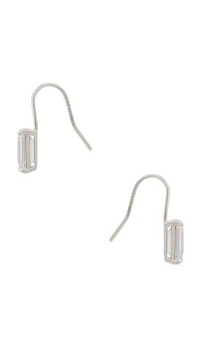 BOUCLES D'OREILLES CROCHET EMERALD BAGUETTE en - SHASHI - Modalova