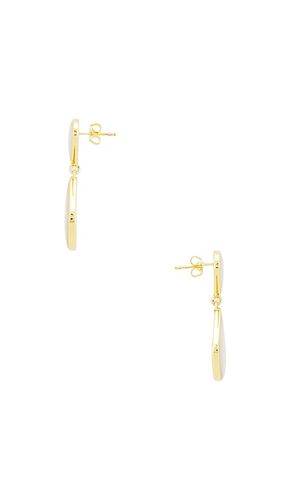 BOUCLES D'OREILLES PENDANTES JULIEN en - SHASHI - Modalova