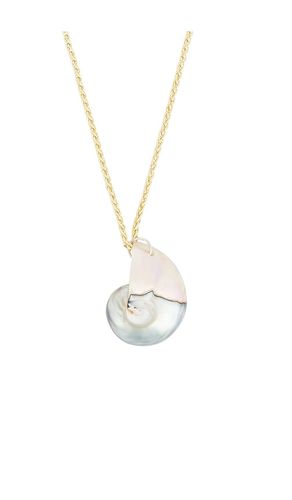 SHASHI SAUTOIR PENDENTIF en Brown - SHASHI - Modalova