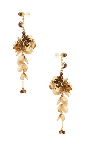BOUCLES D'OREILLES PENDANTES GARDENIA en - SHASHI - Modalova