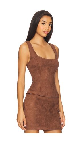 Patsie Faux Suede Top en . Taille S. Also en M - superdown - Modalova
