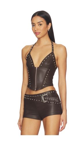 Melisa Faux Leather Top en . Taille L. Also en M, S, XS - superdown - Modalova