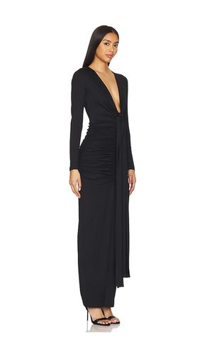 Tie Gathered Long Sleeve Dress en . Taille S. Also en - Susana Monaco - Modalova