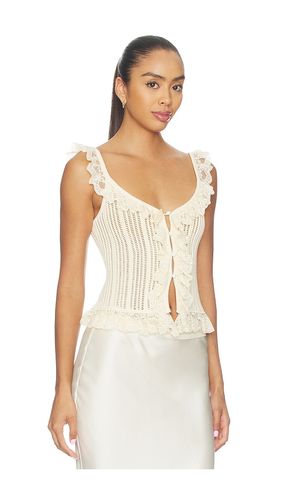 Leyla Pointelle Ruffle Top en . Taille XS. Also en XXS, S, M, L, XL - Tularosa - Modalova