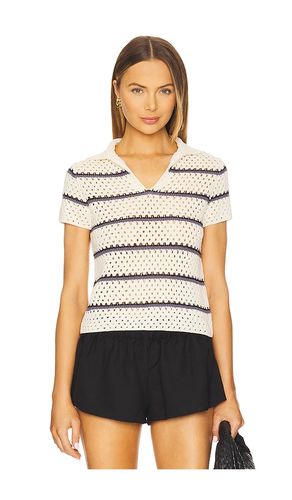 Macrame Stripe Henley Top in . Size M, S, XS - Vince - Modalova