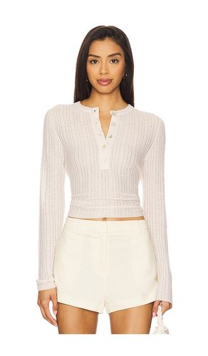 Waffle Knit Henley Top in . Size M, S, XL, XS - Vince - Modalova