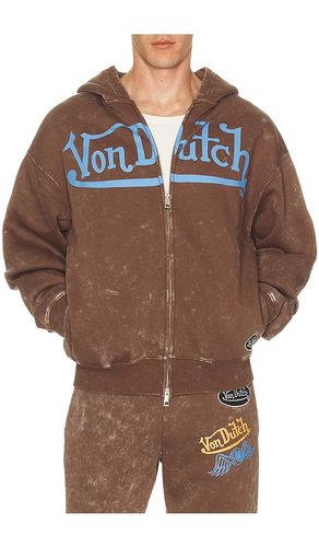 Oversized Washed Zip Hoodie en . Taille M. Also en L, XL/1X - Von Dutch - Modalova