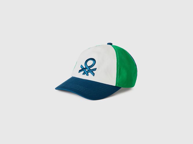 Benetton, Cappellino Baseball Con Logo, taglia 104, Blu, Bambini - United Colors of Benetton - Modalova