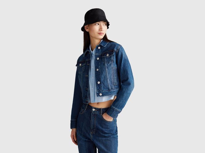 Benetton, Veste En Jean, taille M, Bleu - United Colors of Benetton - Modalova