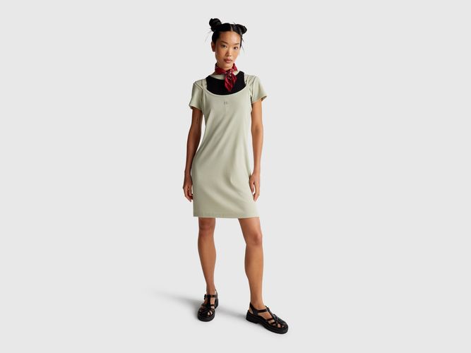 Benetton, Robe Midi En Coton Mélangé, taille M - United Colors of Benetton - Modalova