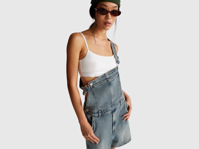Benetton, Salopette En Jean, taille OS, Bleu - United Colors of Benetton - Modalova