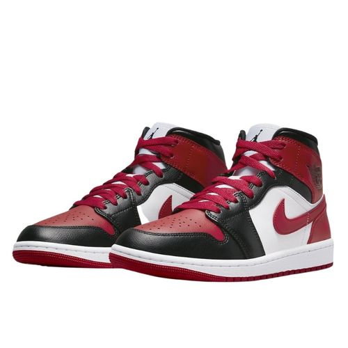 Air Jordan 1 Mid White Bred Toe - Jordan - Modalova