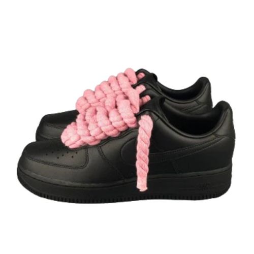 Air Force 1 Custom Lacet Corde Noir Rose - Nike - Modalova