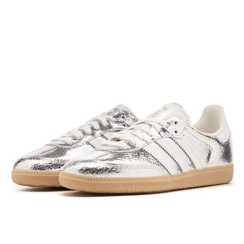 Samba OG Silver Metallic Cracked Leather - Adidas - Modalova