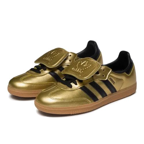 Samba LT Gold Metallic Black Gum - Adidas - Modalova