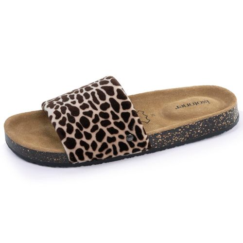 Chaussons Mules Ouvertes Semelle Extra Souple Girafe - Isotoner - Modalova