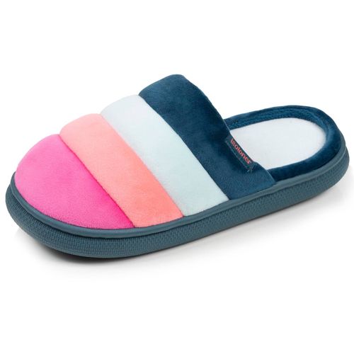 Chaussons Mules Velours Semelle Bloup Xtra Confort Multicolor - Isotoner - Modalova