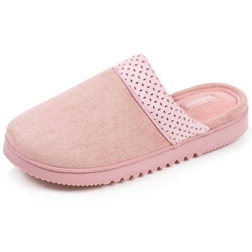Chaussons Mules Ultra Confortables, En Suédine, Semelle Crantée - Isotoner - Modalova