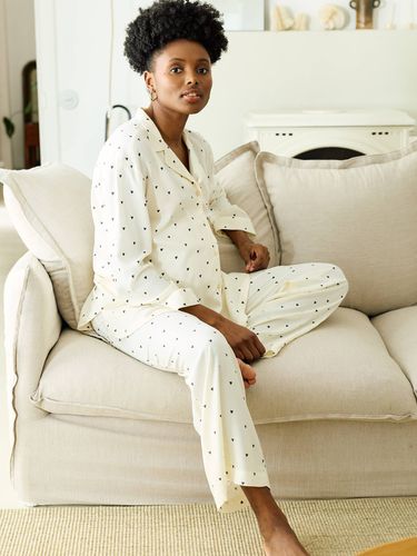 Pyjama de grossesse et d'allaitement écru - Vertbaudet - Modalova