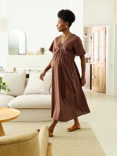 Robe longue mi mollet grossesse chocolat - Vertbaudet - Modalova