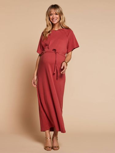 Robe longue grossesse et allaitement terracotta - Envie De Fraise - Modalova