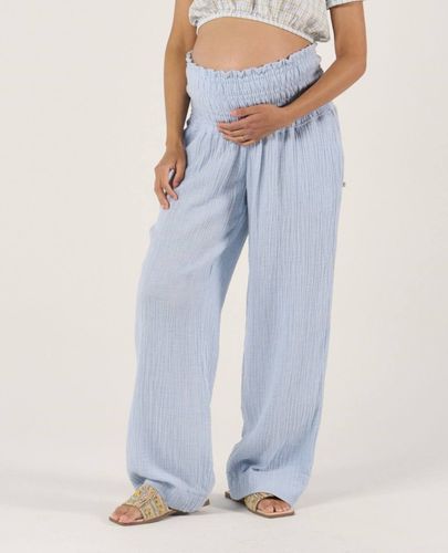 Pantalon De Maternité Myriam Bleu - Cache Coeur - Modalova