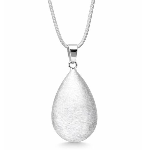 De Grossesse Collier Goutte Effet Brossé Argent - Bola - Modalova