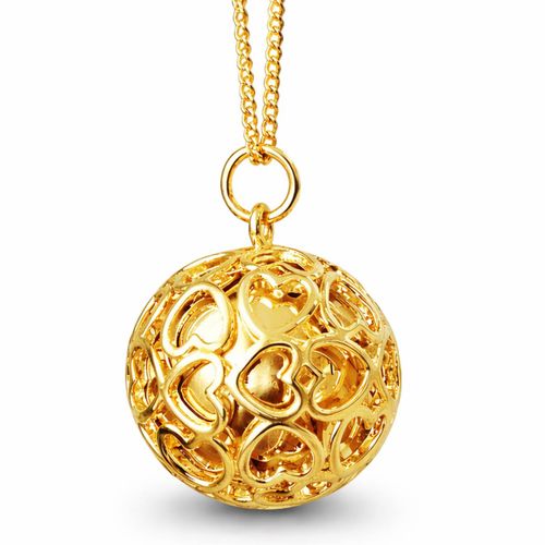 De Grossesse Collier Cage De Coeurs Or - Bola - Modalova