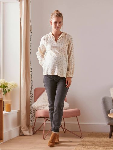 Jean de grossesse mom bandeau sans couture - Vertbaudet - Modalova