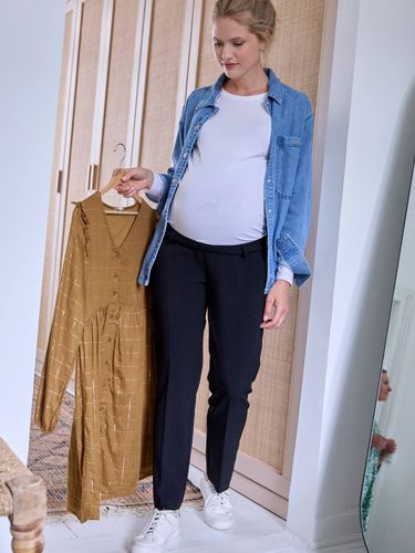 Pantalon de grossesse cigarette bandeau sans couture - Vertbaudet - Modalova