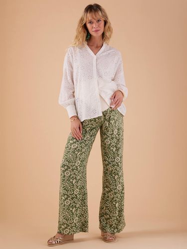 Pantalon fluide grossesse motif fleurs - Envie De Fraise - Modalova