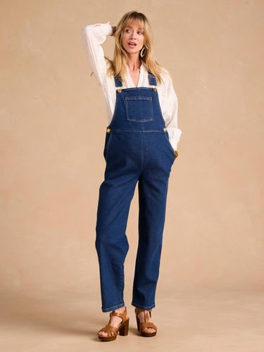 Salopette en jean de grossesse forme large denim brut - Envie De Fraise - Modalova