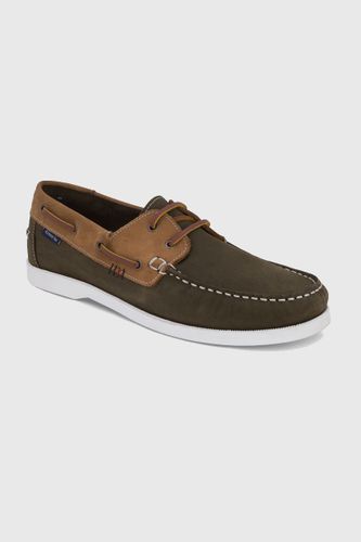 Chaussures bateau Frehel kaki - cuir - ARMOR-LUX - Modalova