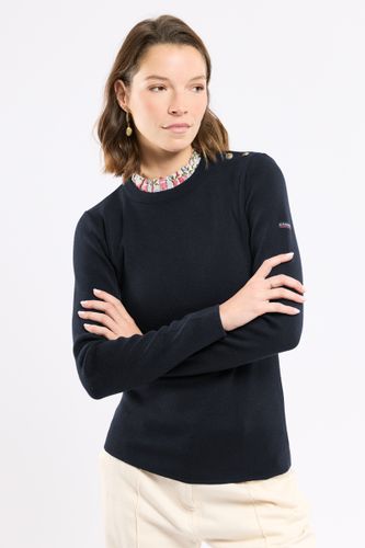Pull marin col fleuri - laine mérinos - ARMOR-LUX - Modalova