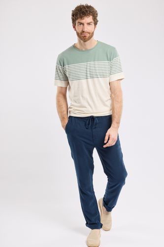 Pantalon taille élastique - coton et lin - ARMOR-LUX - Modalova
