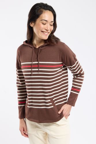 Sweat rayé à capuche - coton rustique - ARMOR-LUX - Modalova