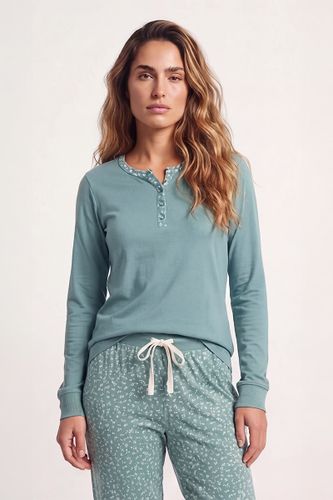 Pyjama corsaire motifs fleurs - coton léger - ARMOR LUX FR - Modalova