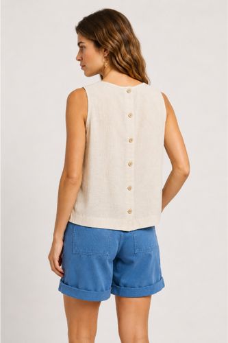 Débardeur dos boutonné - lin - ARMOR LUX FR - Modalova