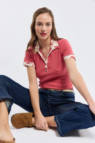 Polo motif feuillage - coton - ARMOR-LUX - Modalova
