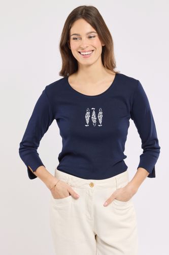 T-shirt manches 3/4 - coton léger - ARMOR-LUX - Modalova