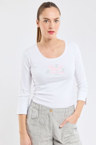 T-shirt manches 3/4 végétaux - coton léger - ARMOR LUX FR - Modalova