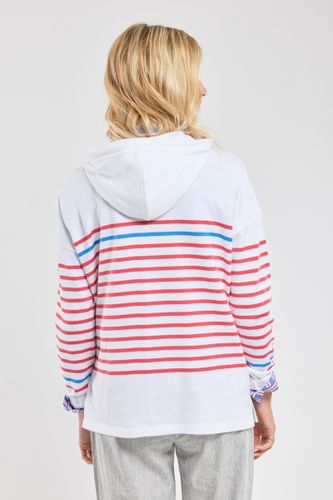 Sweat rayé à capuche - coton rustique - ARMOR LUX FR - Modalova
