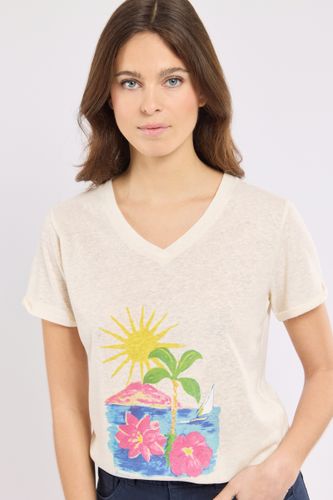 T-shirt sérigraphié CAUVAN - BERMUDES - Modalova