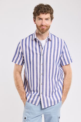 Chemise manches courtes rayée ERNOUCO - BERMUDES - Modalova
