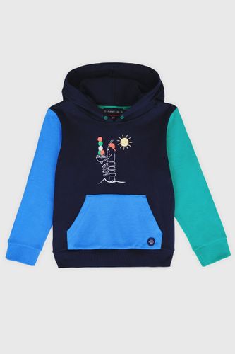 Sweat à capuche tricolore - coton - ARMOR-LUX - Modalova